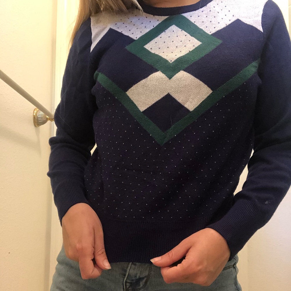 preppy urban outfitters golf sweater